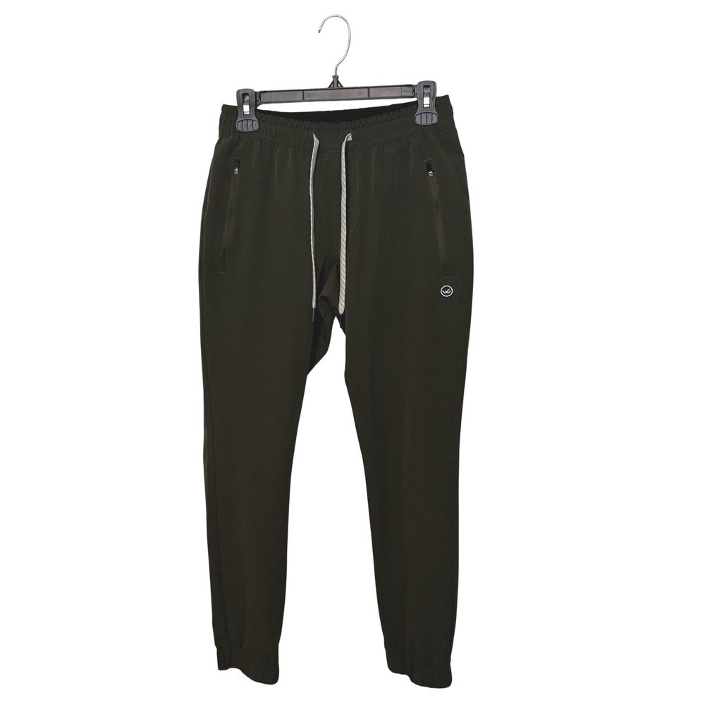 Wowie Hoth Jogger Pants Mens Small Olive Green Stretch Athletic Performance